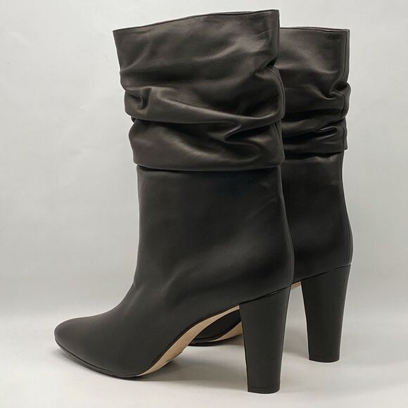 Manolo Blahnik Calasso 90MM Ruched Leather Boots size 42 - Picture 10 of 16